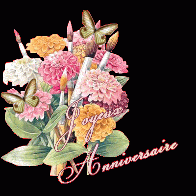 Bouquet pinceaux papillons