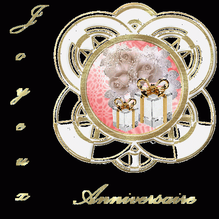 Anniversaire cadre fleur