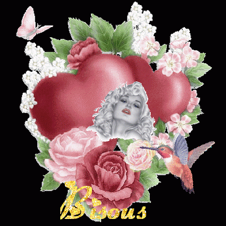 Bisous femme oiseau