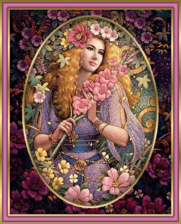 La fille aux fleurs