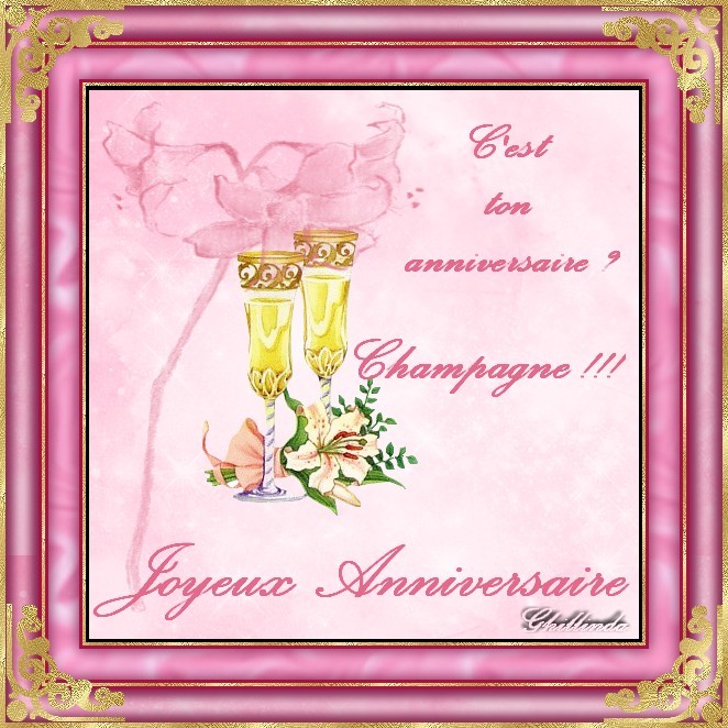 Anniversaire champagne